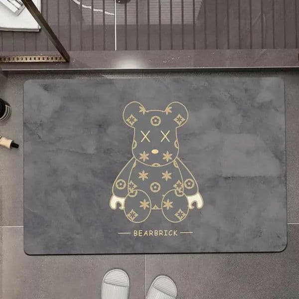 2026 Luxury Cute Bear Bath Mat perfume Diatomaceous cologne Earth Bathroom Rugs Super Absorbent Quick Dry Non Slip Thin Floor Mats Fit Shower Rug Free Shipping 6 13