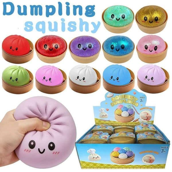 Cute 2026 Blind box Colorful Dumpling Squishy Relaxing Relieve Anxiety Antistress Enhance Happiness Rebound Squeeze Reliever Toy J260525