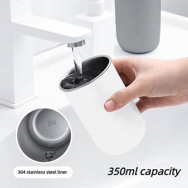 Large Capacity Magnetic Mouthwash Cup for Bathroom, Stainless Steel Construction, Easy Install Wall Holder No Tools Required ddmythur