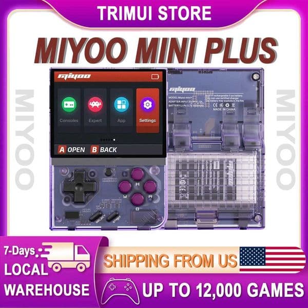 Miyoo Mini Plus Retro Handheld Console 35 IPS Screen Linux Open Source Gaming Device L260525