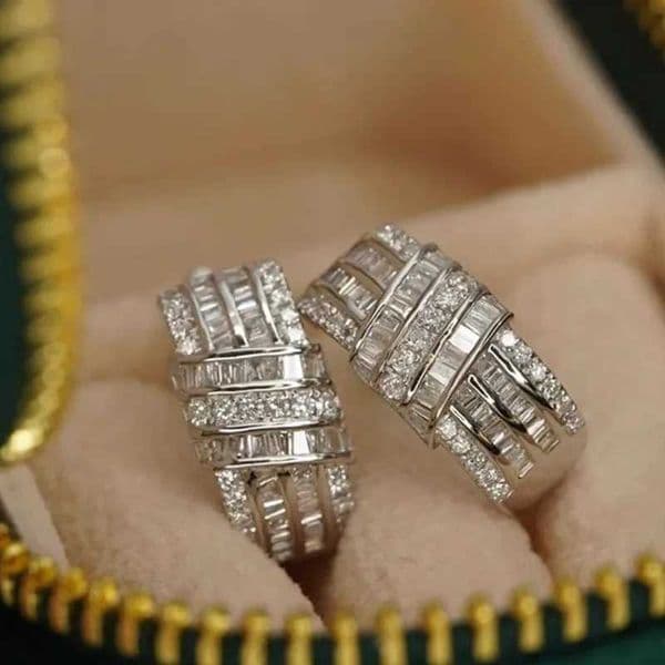CAOSHI Gorgeous Dainty Hoop Earrings Female Silver Color Brilliant Cubic Zirconia Wedding Jewelry Anniversary Party Accessories Q260525