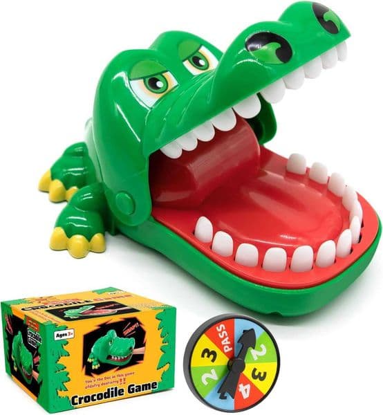 Upgraded Crocodile Teeth Dentist Game For Kids Alligator Push Teeth Down Funny Board Game X260525