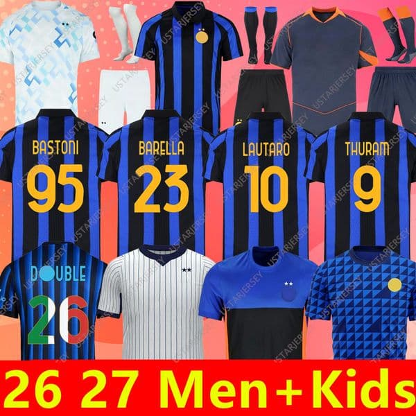 INtErS Milanes 26 27 BASTONI DIMARCO Soccer Jerseys BARELLA THURAM LAUTARO FRATTESI P.ESPOSITO AKANJI DUMFRIES ROSSI 2026 2027 Special Football Shirt Men Kids kits