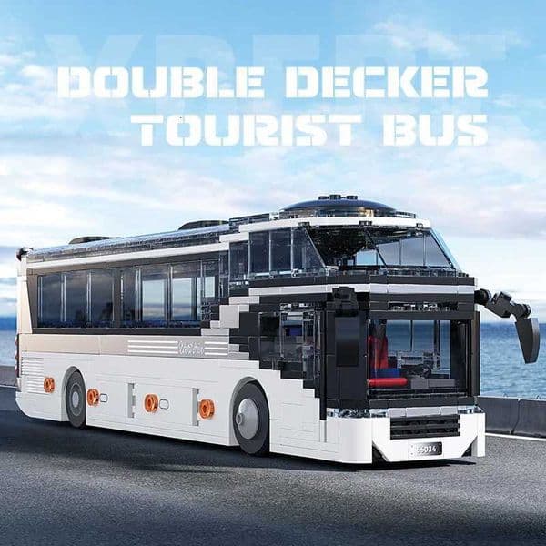 811PCS Ci Tour Bus Building Blocks Double-Decker Tourist Bus Model Bricks Desktop Decoration Diy Toys For Kids Holiday GiftsJ260525