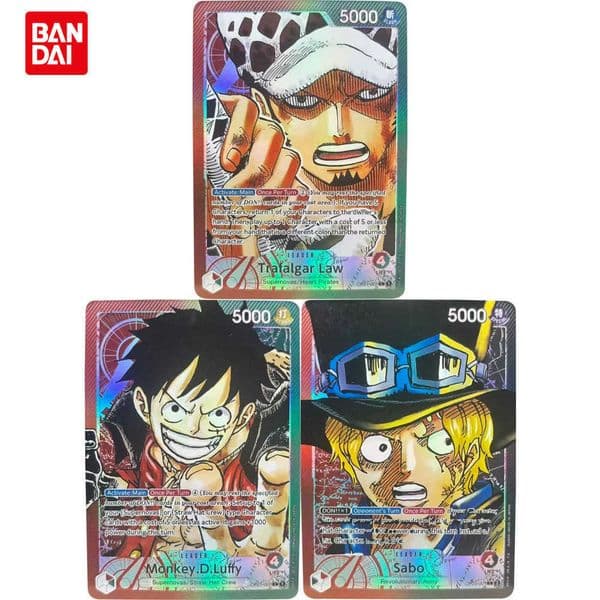 ONE PIECE Collection Cards Monkey D Luffy Trafalgar D Water Law EN DIY High Quality Self Made Game Anime Cards Gift Toy L2605251NL9