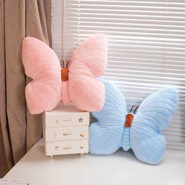 Simulation Beautiful Butterfly Plush Pillow Toy Stuffed Animals Butterfly Toys Cushion Home Decoration Girl Kids Birthday Gifts H260525