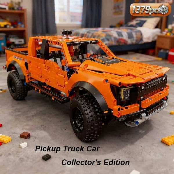 1379PCS Tech Raptors F150 Truck Race Car Building Kit Compatible MOC Creative DIY Vehicle Bricks Toys Gift for Kids Teens Adults L260525