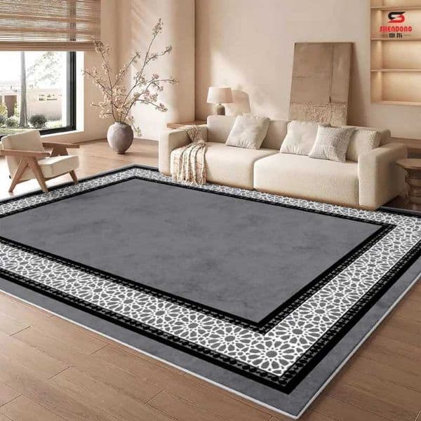 VIKAMA Modern Simple Carpet Geometric Pattern Anti fouling Floor Mat Living Room Bedroom Dining Room Home DecorationJ260525