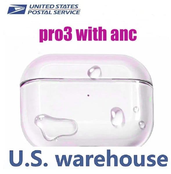 2026 USA Stock For USB-C Pro 3 pro2Pods wireless Earphones Bluetooth Headphone Accessories Solid Silicone Cute Protective Cover
