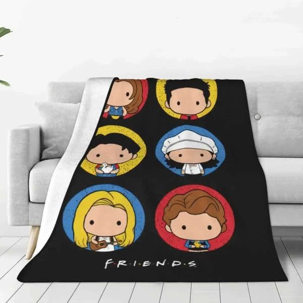 2026 Friends TV perfume Show Cartoon Wool cologne Blankets Cute Funny Throw Blanket For Home Quilt Free Shipping 6 7