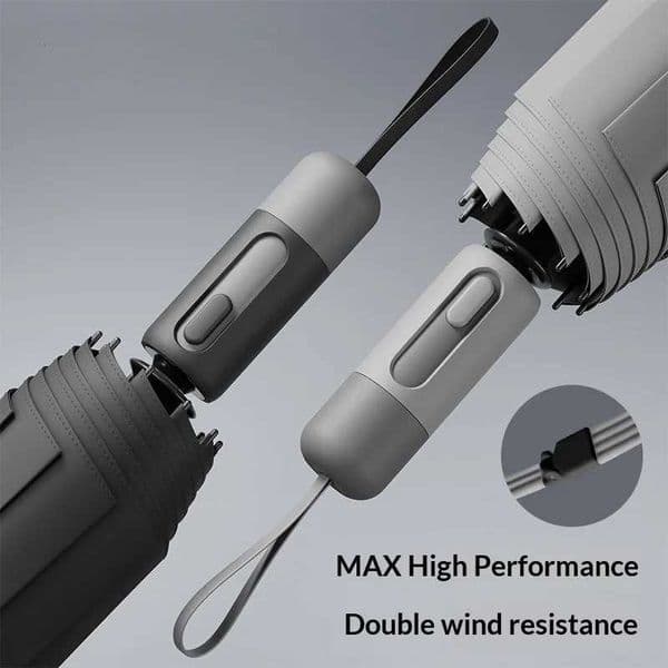 Fully automatic clear umbrella super strong wind and rain resistant umbrella thickened and reinforced folding sun umbrella L260522