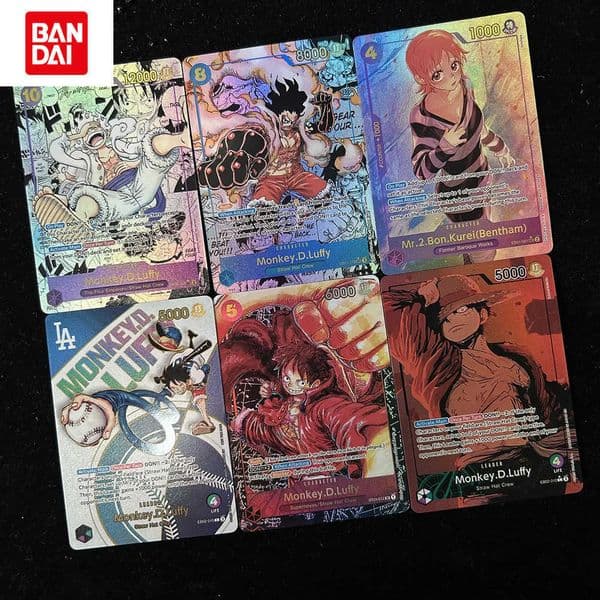 DIY OPCG Baseball Monkey D Luffy Roronoa Zoro Nami Roger Teach Hobbies Anime Game EN Collection Card Gift Toys L260525XAKT