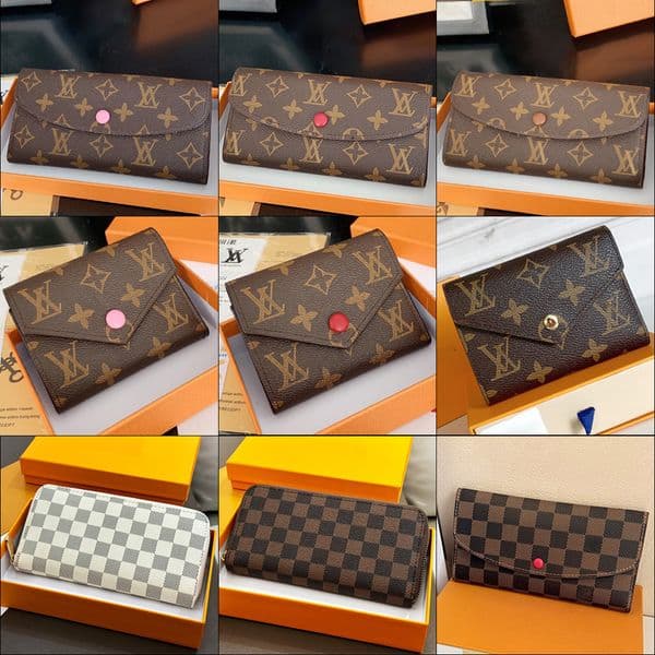10A M41938 Designer Wallet Card Holder Classic Ladies Short Wallet Victorine Designer Leather Zipper Folding Wallets Coin Pouch Fashion Clutch Purse bag
