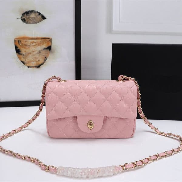 12A 1:1 Classic Designer Bag, Shoulder Bag, Luxury Lambskin Women's Bag, Quilted Pattern, Metal Chain, Suede, Velvet, Flap Design, Handbag, High-Quality Bag055