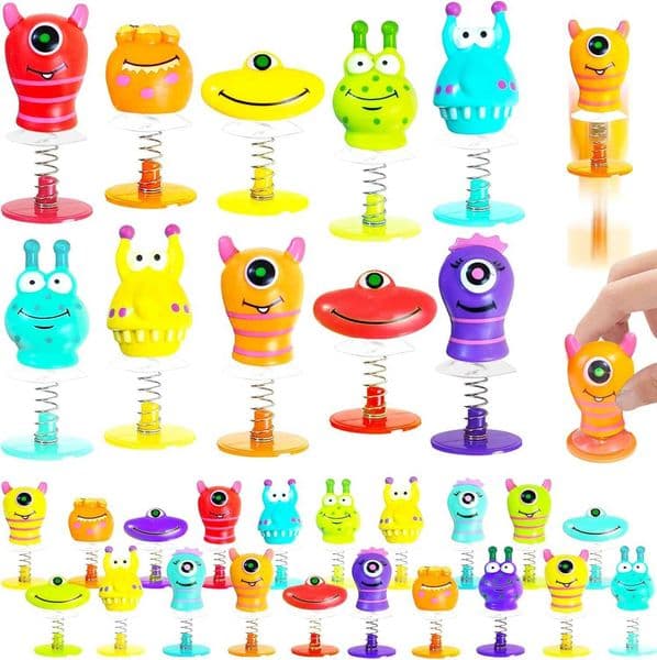 30 PCS Launchers ToysBig Eye Monster Jumping Popper ToyPop Up Bouncy Spring Toys for KidsPinata ToysGoodie BagsEaster StuffersClassroom Prizes Rewards X260525
