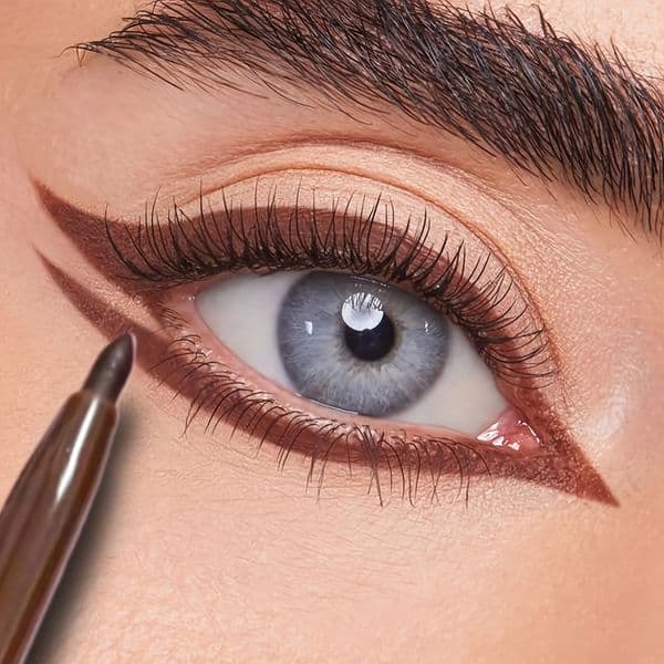 Smooth Eyeliner Gel Pencil Waterproof Longlasting Ultrafine Natural Soft NonSmudge Black Brown Pen Makeup for Eyes 260526