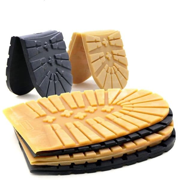 Thicken Rubber Shoe Soles for Men Leather Business Shoes Heel Sole Non-slip Repair DIY Replacement Outsoles Black Yellow Mat Pad 260525