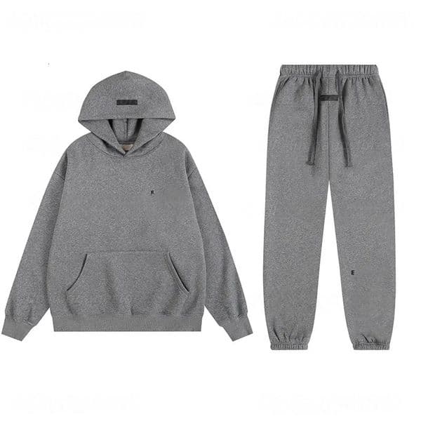 Designer essentials two-piece set Men Hoodie Sweatshirts Designer high quality Hoodies Pants Set Jogger Women Classic Sweats Trend Pullover Fashion Tracksuit L-1