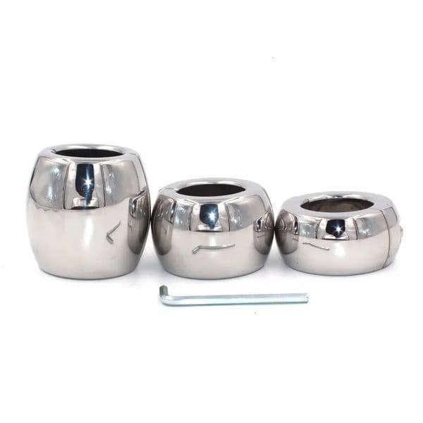 2026 New Metal Scrotum Pendant Ball Stretchers Cock Ring Testis Sex Toy Penis Restraint Bondage adult toys Male Chastity 008