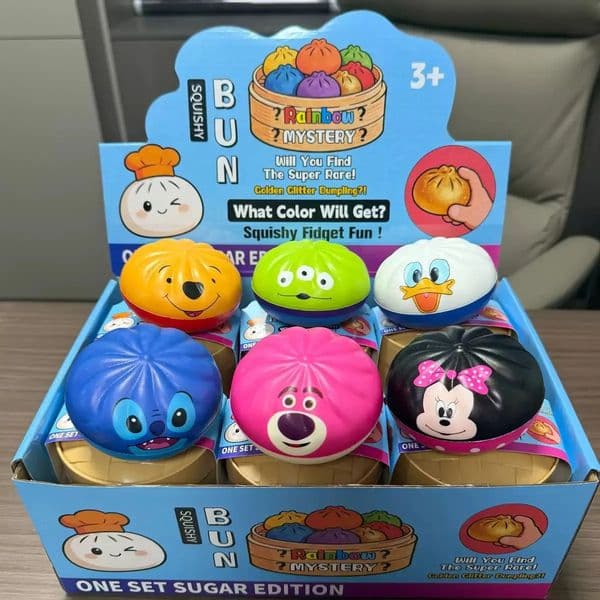 Baozi pinch music decompression toy simulate play slow rebound vent artifact small cage bag steamer model blind box 260526