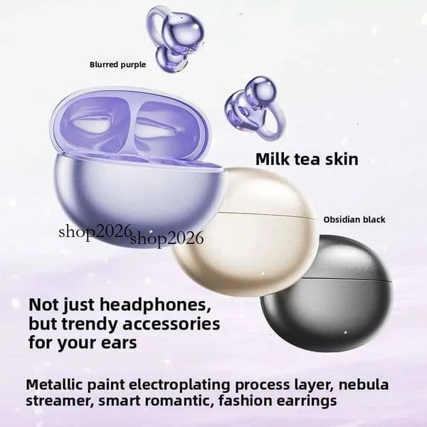 Smart Real Time AI Translation Cross Border M91 Ear Clip OWS Open Back Bluetooth Earphones