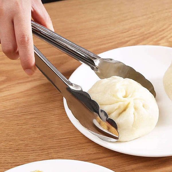 Stainless steel kitchen barbecue self-service bread steak and meat tongs, non-food anti-scald tongs wholesale