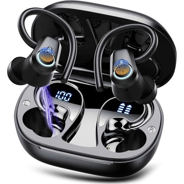 Wireless Earbuds Bluetooth 53 Earbuds Stereo Bass in-Ear Noise Cancelling Mic Earphones IP7 Waterproof Sports 40H Playback T260525