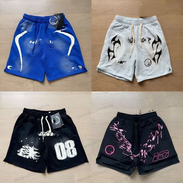 Mens Shorts Designer Casual High Quality Tee Letter Printed Hellness Short Pants Loose Oversize Style Drawstring Knee Length Workout Hip Hop hot item T Shirt