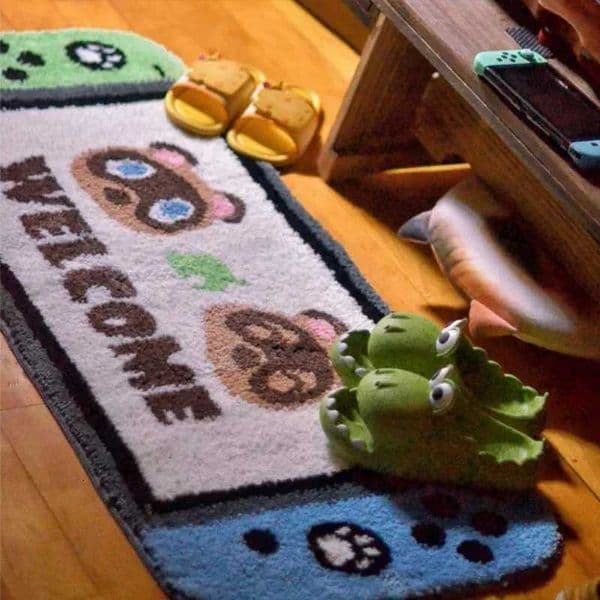 VIKAMA Gaming Controller Theme Rug Suitable for Bedrooms Gaming Decor Area Rug Easy-Clean Gaming Room Area Rug W260525
