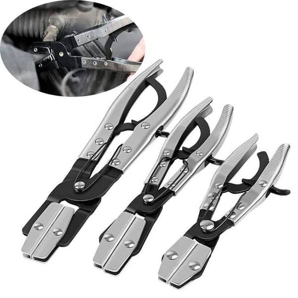 Plier Ratcheting Jaws Swiveling Universal for Automobile Radiator Brake Coolant Pipes Hose Pinch Off Clamp ddmynov