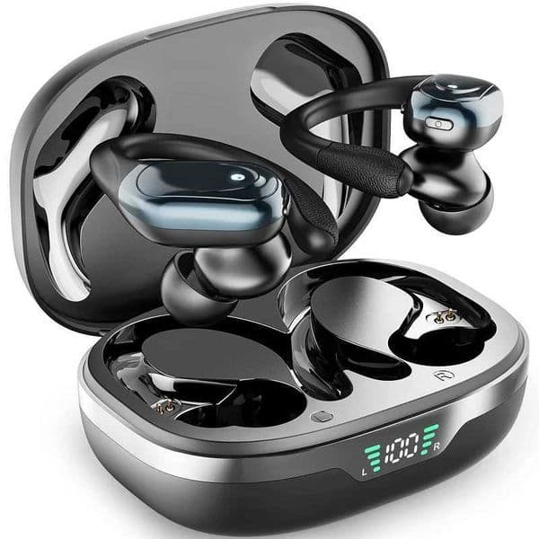 BX17 Bluetooth Earphones Tws Ear Hook Bluetooth 53 Running Sports Stereo Buttons Control With Microphone Wireless Headphones T260525