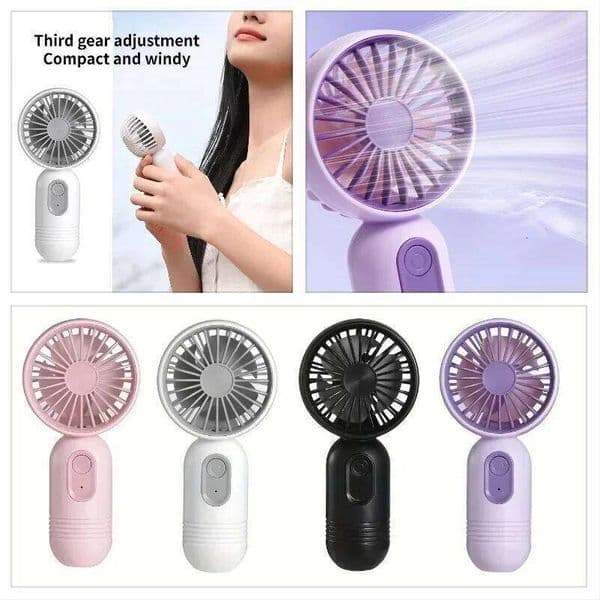 Travel, Camping Mini Portable USB Charging 3-speed - Handheld Fan Men and Women Suitable for Office, Outdoor 26L0526