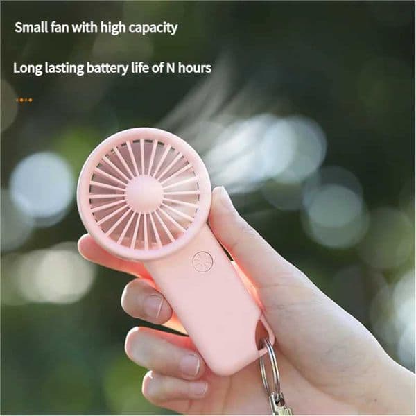 MEET SUN Portable Handheld Fan Small Cooling Fan USB Eyelash Mute Cooler Handheld Fan Mini USB Rechargeable Desk Z260526