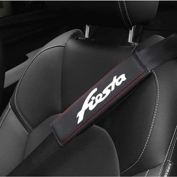 For Ford Fiesta mk6 mk5 mk8 mk4 mk7 Accessories Top leather material automotive seat belt cover shoulder protector Z260526