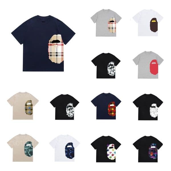 Designers T-Shirts baping ape shirt Womens Mens Cotton Short Sleeves High quality pattern Tshirts Clothing Summer Streets Casual breathable Tees Size S-2XL