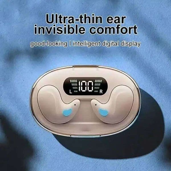 TWS Sleeping Earbuds Wireless Mini Headphones For Work BT Earphones Stereo Hidden Headsets with Mic HD Call Waterproof 26Y0526