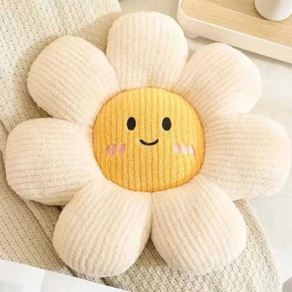 45CM Colorful Flowers Plush Pillow Plant Petal Cushion Stuffed Toys for Girls Baby Home Decor Gift H260525