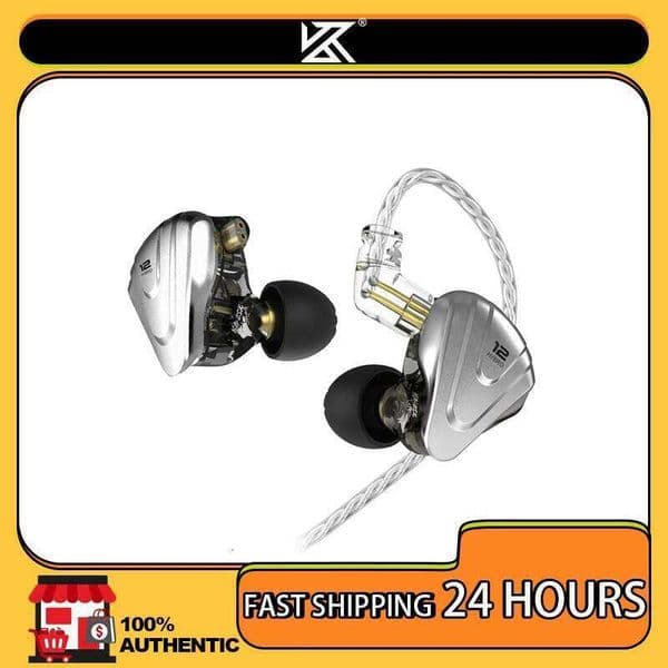 KZ ZSX Terminator Metal Headset 5BA+1DD Hybrid 12 drivers HIFI Bass Earbuds In-Ear Monitor Noise Cancelling Earphones 26Y0526