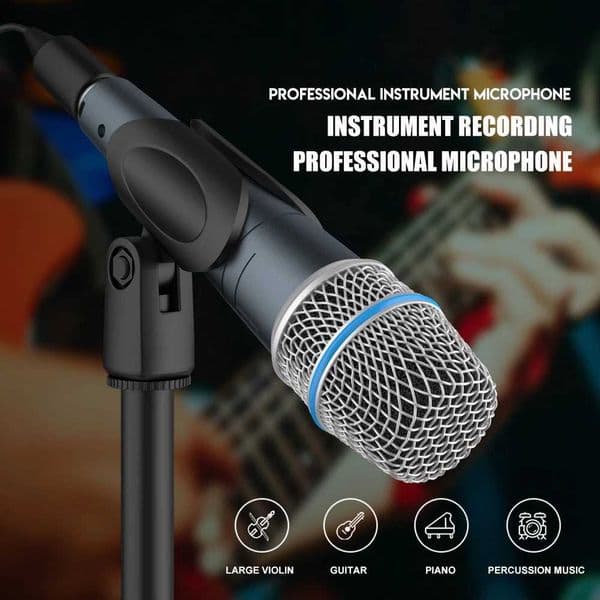 57A Kick Drum Microphone Super cardioid Dynamic Karaoke Mic With High Output Steel Mesh Grille T260525