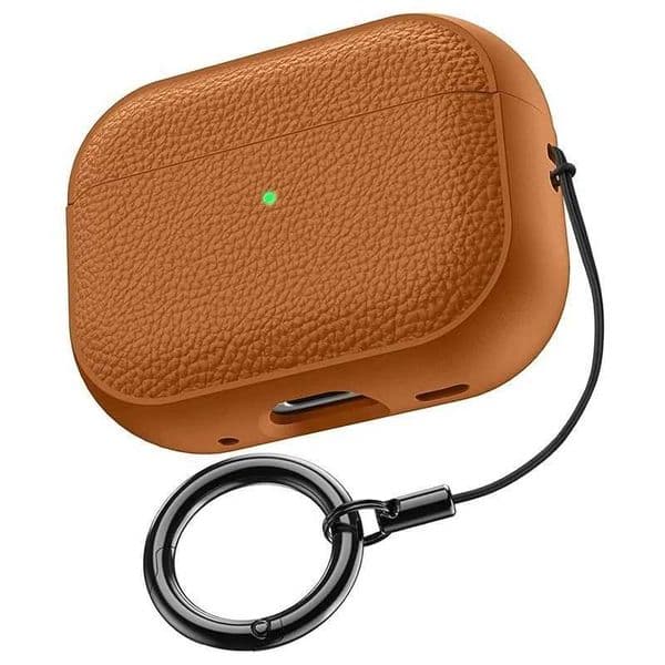 Luxury Leather Cover For AirPods 4 3 2 1 Business Earphones Cover For AirPods Pro 1 2 Headset Shell With Hook Accessories T260525