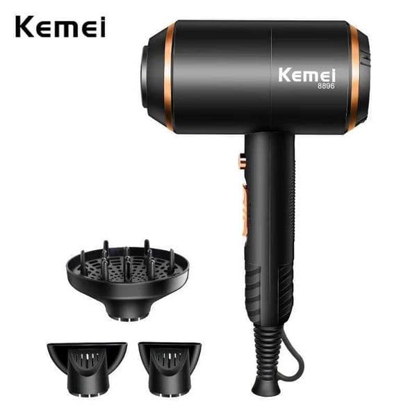 Kemei Powerful Electric Hair Dryer with Overheat Protection System New Hair Drying Machine No Hair Injury Water Ions Hair Blower L260526