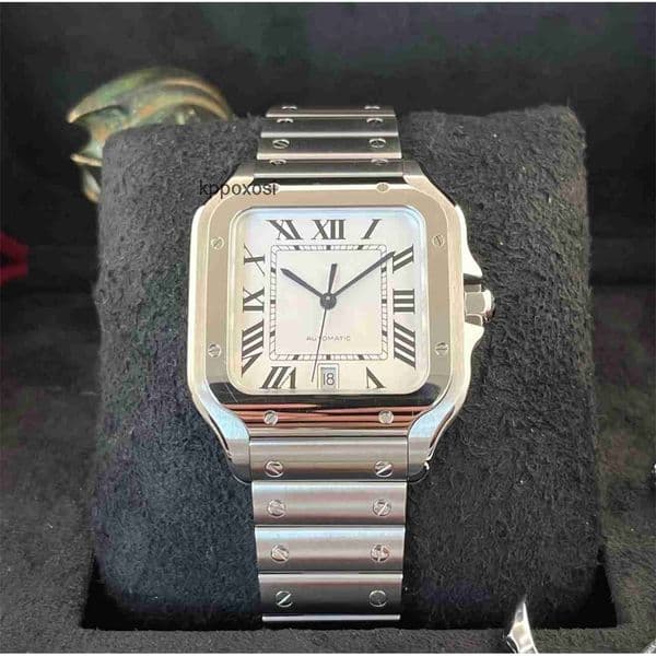 Top quality santo watch mens watch watches men designer 1847MC mechanical movement super clone watches sapphire glass 316L steel smartlink 39.8mm 35.1mm with box F2X5