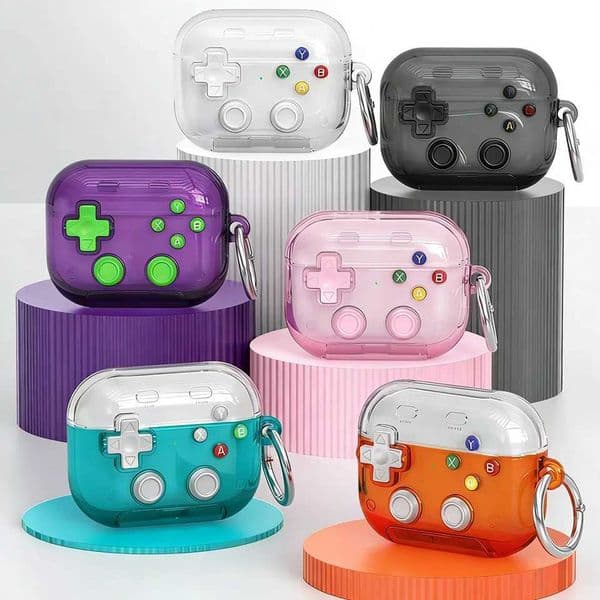 Stress Reliever Game Controller Earphone Cases for AirPods 4/Pro2/Pro3 Creative Stand Holder Gaming Headphone Case for T260525
