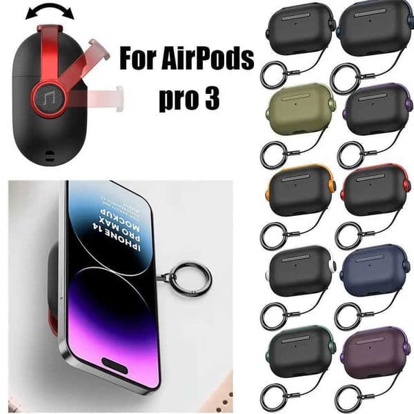 For AirPods Pro 3 Case MagSafe Compatible Magnetic Lid Lock Shockproof Drop Protection Earphone Protective Cover For AirPods T260525
