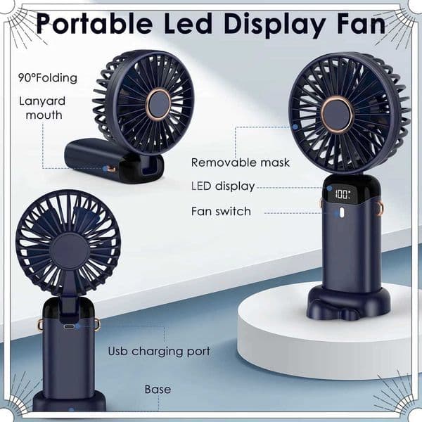 Portable Rechargeable Neck Fan Air Electric Fan Conditioner Mini Cooler for Home Hand USB Conditioning Blades Z260526