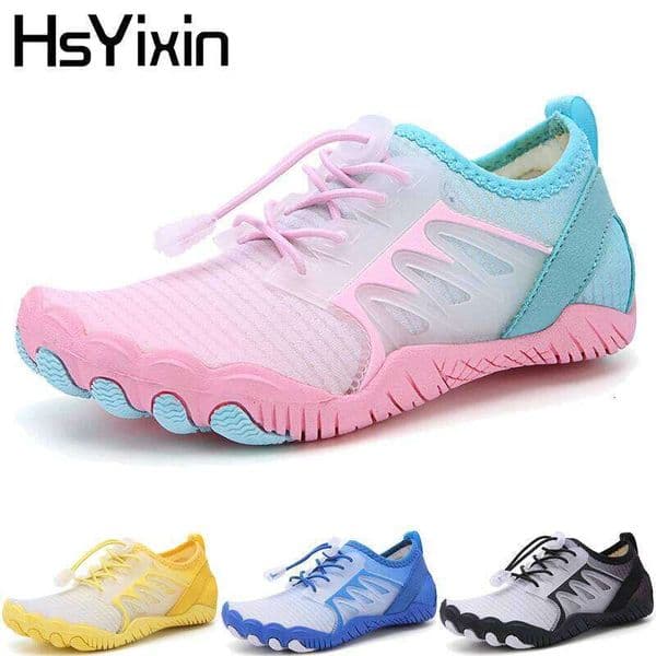 Outdoor Barefoot Sneakers Aqua shoes Men's and Women's Children's Quick-drying Swimming Beach Shoes Suitable Water S 26L0526