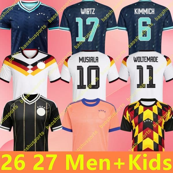 Germany jersey 2026 World Cup soccer jerseys Kit Women football shirts men kids set Deutschland HAVERTZ GNABRY MUSIALA Long sleeves goalkeeper training Third black