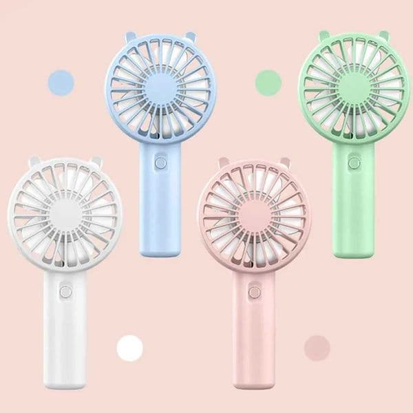 Portable Handheld Fan Small Cooling Fan USB Rechargeable Eyelash Mute Cooler Handheld Fan Mini USB Rechargeable Desk Z260526