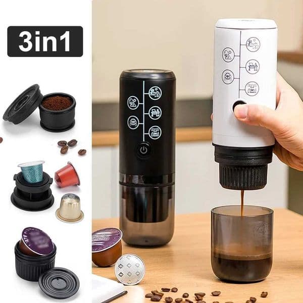 NO Heating Function 2in1 Portable Electric Espresso Coffee Machine 17 Bar Coffee Maker fit Ground Coffee NS Capsule DG Pods L260526