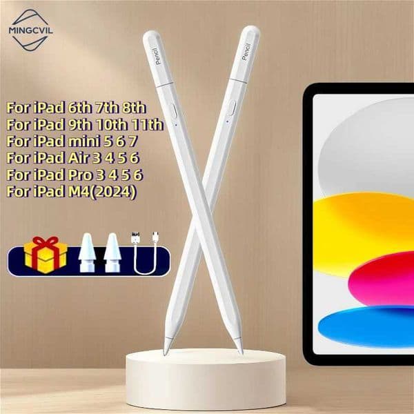 For iPad Pencil 2025 M4 Stylus Pen for Air 6 M2 Pro M3 with Palm Rejection Tilt for iPad Pro 11 129 13 7/8/9/10/11th mini 5 6 7L260526